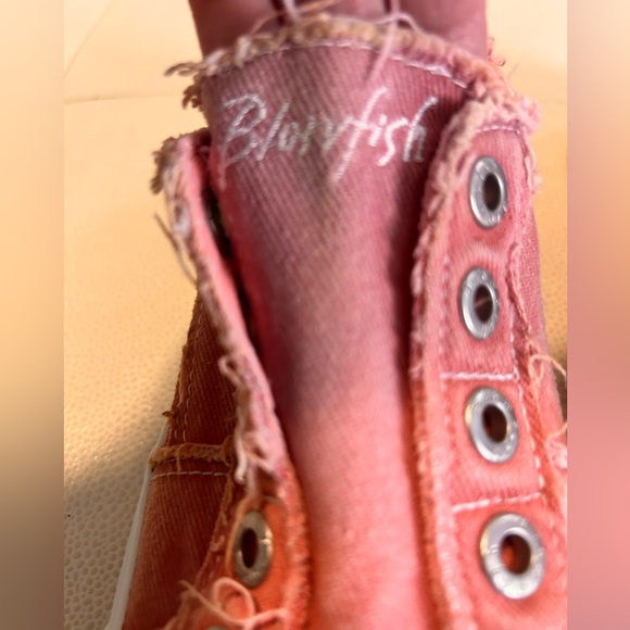 Blowfish Malibu Sneakers Dusty Pink Women's Shoes-8 Coral Slip On Canvas Casual - Picture 7 of 10